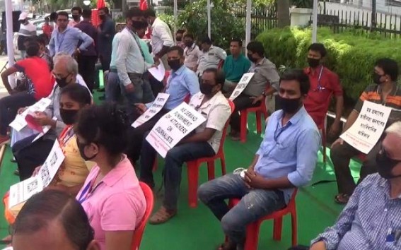 Increasing Attacks on Media : Journalists Body held protests Increasing Attacks on Media : Journalists Body held protests